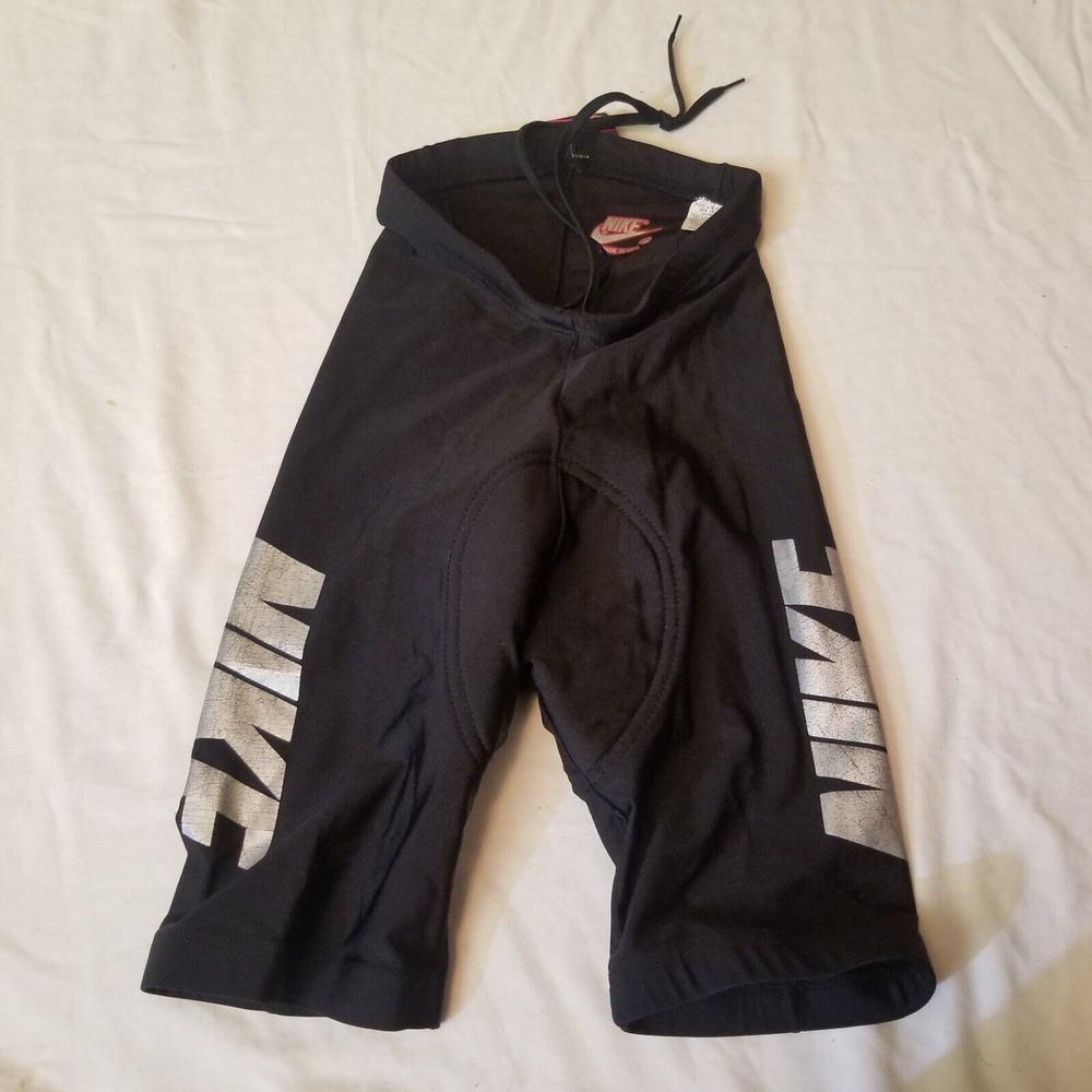 vtg NIKE USA MADE Spandex Black Padded Cycling Bicycle Shorts Size XS Deadstock - Picture 7 of 11